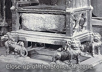 image: Close up of the stone in the throne