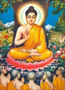 image: Buddha's first sermon