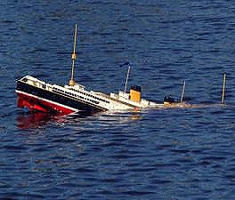 image: Sinking ship
