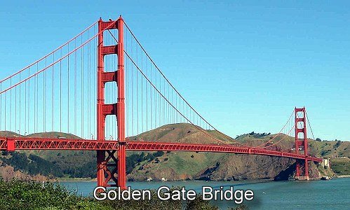 image: Golden Gate Suspension Bridge