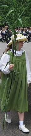 image: Rushbearing girl