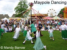 Maypole dancing