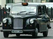 Black taxi cab