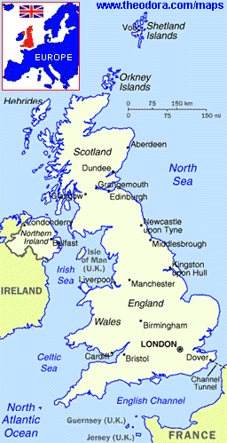Map of the United Kingdom