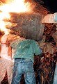image: tar barrel set a light