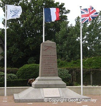 monument to Louis Bleriot  in Sangatte
