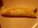A rolled pancake