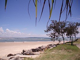 A beach in New Zealand