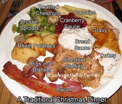 image: my chrsitmas dinner plate