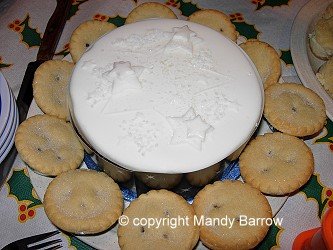 image: christmas Cake and mince pies