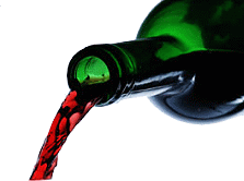 image: wine pouring
