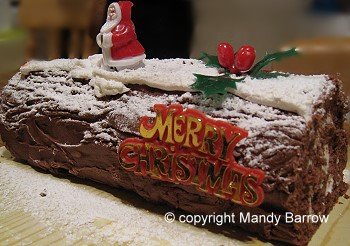 image: yule log